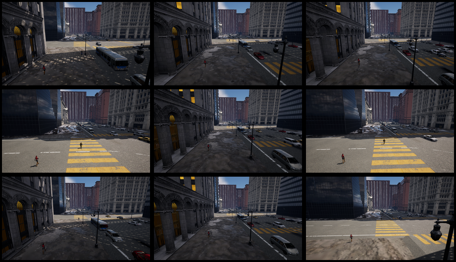 Infrastructure-side RGB collage